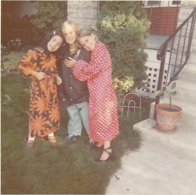 Carrie, Jessie and Jennie dressed up Oct. 1973